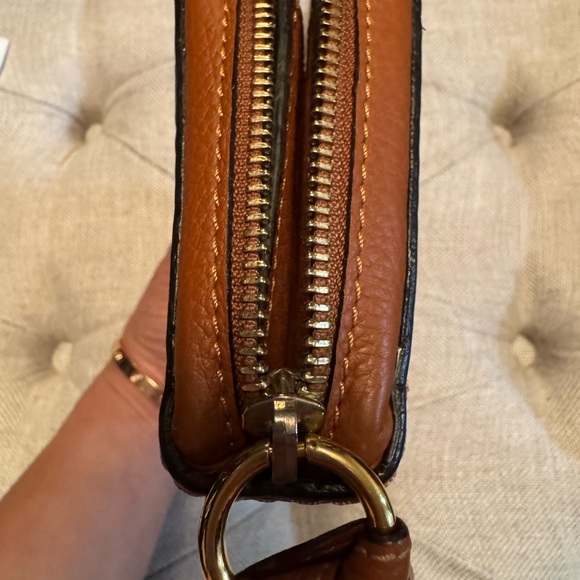 Chloe Marcie Zip Wallet with Gold Accents - Picture 8 of 8